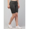 Women's Polyester Solid Above Knee High-Rise Shorts (Green) Women's Polyester Solid Above Knee High-Rise Shorts (Green)