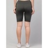 Women's Polyester Solid Above Knee High-Rise Shorts (Green) Women's Polyester Solid Above Knee High-Rise Shorts (Green)