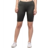 Women's Polyester Solid Above Knee High-Rise Shorts (Green) Women's Polyester Solid Above Knee High-Rise Shorts (Green)