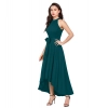 Dropship Women's Polyster Solid Halter Neck Sleeveless Dress (Morpichh)