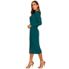 Dropship Women's Knitting stretchable Round Neck Full Sleeve Dress (Morpich )