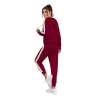 Dropship Women's Knitting stretchable Solid Hooded Neck Full Sleeve Track Suit (Maroon)