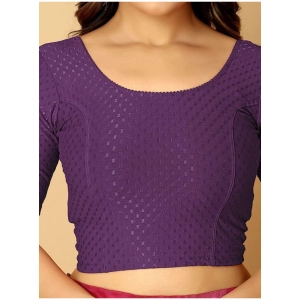 Generic Pack Of_2 Women's Hosiery Short Sleeves Round Neck Non-Padded Blouse (Purple)