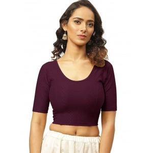 Generic Pack Of_2 Women's Hosiery Short Sleeves Round Neck Non-Padded Blouse (Purple)