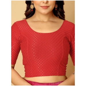 Generic Pack Of_2 Women's Hosiery Short Sleeves Round Neck Non-Padded Blouse (Red)
