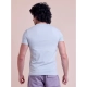Men's Casual Cotton Solid Half Sleeve Round Neck T-Shirt (Grey)