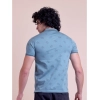 Men's Casual Cotton Printed Half Sleeve Round Neck T-Shirt (Green)