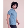 Men's Casual Cotton Printed Half Sleeve Round Neck T-Shirt (Green)