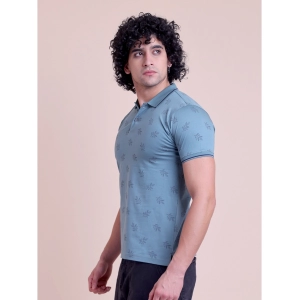 Generic Men's Casual Cotton Printed Half Sleeve Round Neck T-Shirt (Green)
