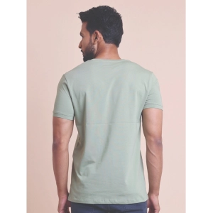 Generic Men's Casual Cotton Solid Half Sleeve V Neck T-Shirt (Newsage)