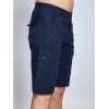 Men's Casual Cotton Solid Knee Length Cargo Shorts (Navy) Men's Casual Cotton Solid Knee Length Cargo Shorts (Navy)