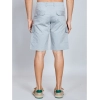 Men's Casual Cotton Solid Knee Length Cargo Shorts (Grey)