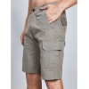 Men's Casual Cotton Solid Knee Length Cargo Shorts (DarkGrey) Men's Casual Cotton Solid Knee Length Cargo Shorts (DarkGrey)