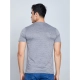 Men's Casual Nylon Solid Half Sleeve Round Neck T-Shirt (Black)