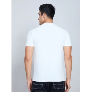 Generic Men's Casual Nylon Solid Half Sleeve Round Neck T-Shirt (White)