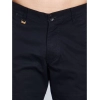 Men's Casual Cotton Solid Knee Length Cargo Shorts (Black)