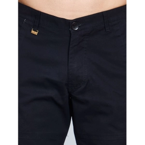 Generic Men's Casual Cotton Solid Knee Length Cargo Shorts (Black)