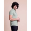 Men's Casual Cotton Solid Half Sleeve Polo Neck T-Shirt (Newsage)