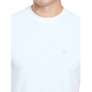Generic Men's Casual Nylon Solid Half Sleeve Round Neck T-Shirt (White)