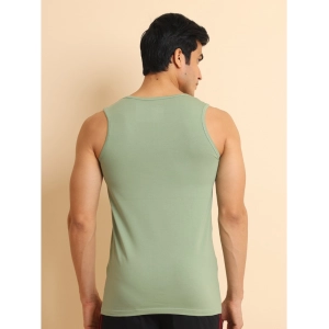 Generic Men's Casual Cotton Solid Round Neck Sleeveless Vest (Newsage)