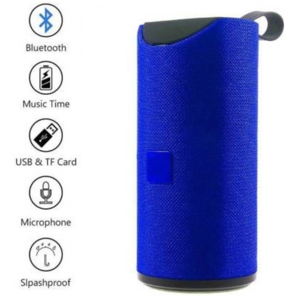Dropship Plastic Rubber Wireless TG113 Bluetooth Speaker (Blue)