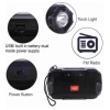 Dropship Plastic Rubber Wireless AO105 Bluetooth Speaker (Black)