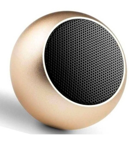 Plastic Rubber Wireless M3 Bluetooth Speaker (Rose Gold)