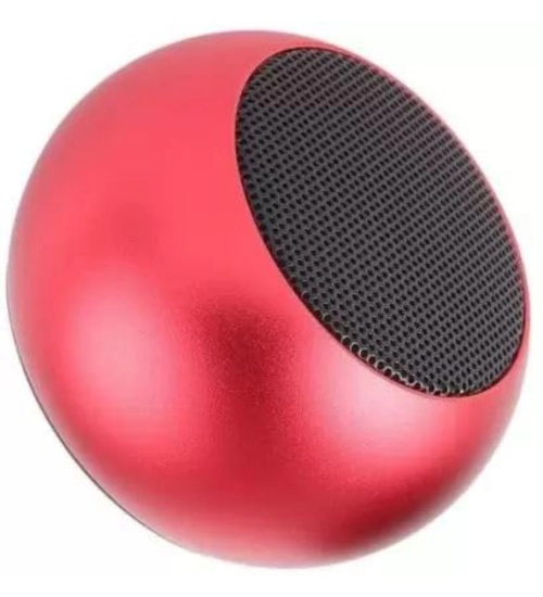 Plastic Rubber Wireless M3 Bluetooth Speaker (Red)
