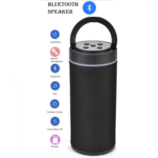Dropship Plastic Rubber Wireless KT125 Bluetooth Speaker (Black)