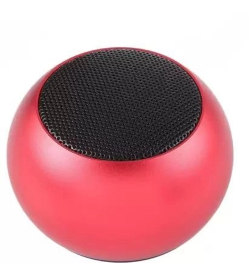 Plastic Rubber Wireless M3 Bluetooth Speaker (Red)