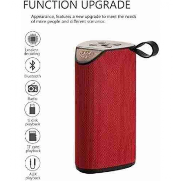 Dropship Plastic Rubber Wireless TG111 Bluetooth Speaker (Red)