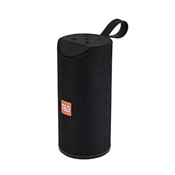 Dropship Plastic Rubber Wireless TG113 Bluetooth Speaker (Black)