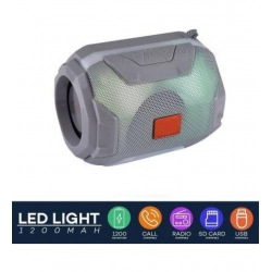 Plastic Rubber Wireless A005 Bluetooth Speaker (Grey)