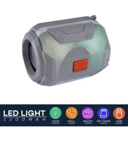 Plastic Rubber Wireless A005 Bluetooth Speaker (Grey)