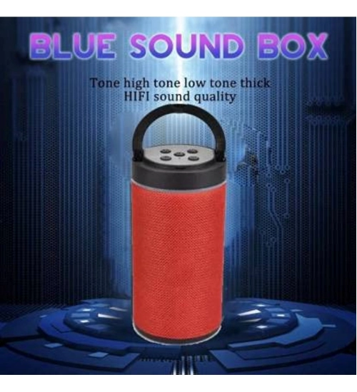 Plastic Rubber Wireless KT125 Bluetooth Speaker (Red)