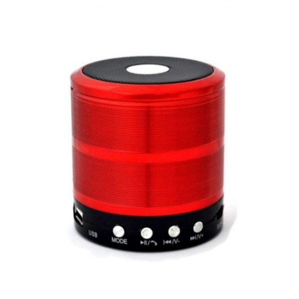 Dropship Plastic Rubber Wireless WS887 Bluetooth Speaker (Red)