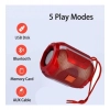 Dropship Plastic Rubber Wireless A005 Bluetooth Speaker (Red)