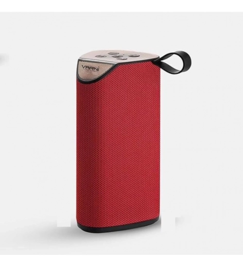 Plastic Rubber Wireless TG111 Bluetooth Speaker (Red)