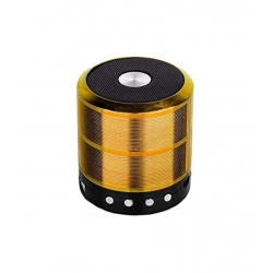 Plastic Rubber Wireless WS887 Bluetooth Speaker (Gold)