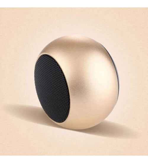 Plastic Rubber Wireless M3 Bluetooth Speaker (Rose Gold)