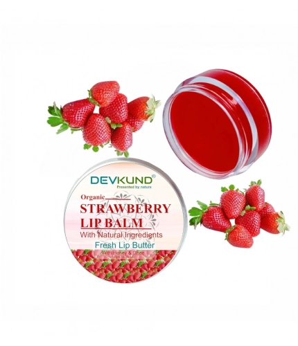 Beastofcloud Unisex Herbal Dark And Chapped Lips Strawberry Lip Balm (10gm)