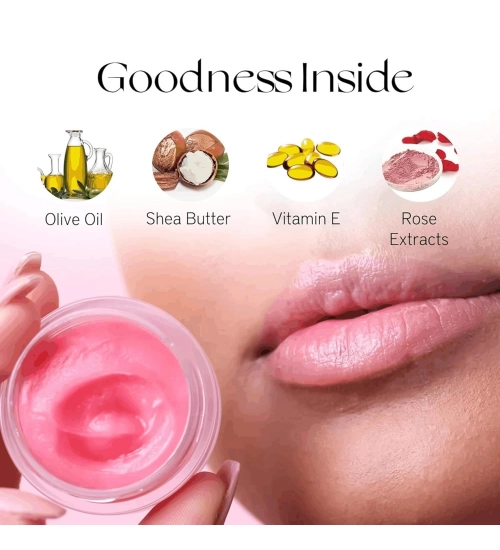 Unisex Herbal Dark And Chapped Lips Rose Lip Balm (10gm)