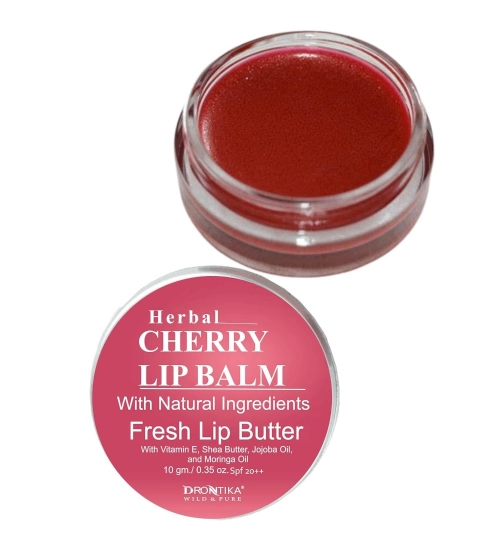 Unisex Herbal Dark And Chapped Lips Cherry Lip Balm (10gm)