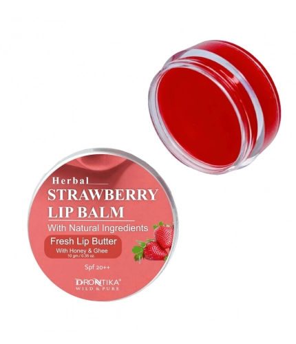 Beastofcloud Unisex Herbal Dark And Chapped Lips Strawberry Lip Balm (10gm)
