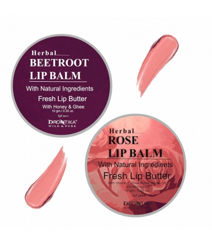 Beastofcloud Unisex Herbal Dark And Chapped Lips Beetroot &amp; Rose Lip Balm Pack Of 2  (10gm)