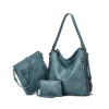 Beastofcloud Women's PU Leather Medium Shoulder Zipper Handbag (Blue) Beastofcloud Women's PU Leather Medium Shoulder Zipper Handbag (Blue)