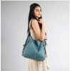 Beastofcloud Women's PU Leather Medium Shoulder Zipper Handbag (Blue) Beastofcloud Women's PU Leather Medium Shoulder Zipper Handbag (Blue)