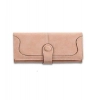 Beastofcloud Women's Faux Leather Medium Snap Button Wallet (Khakhi)