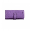 Beastofcloud Women's Faux Leather Medium Snap Button Wallet (Purple)