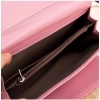 Beastofcloud Women's Faux Leather Medium Snap Button Wallet (Pink)